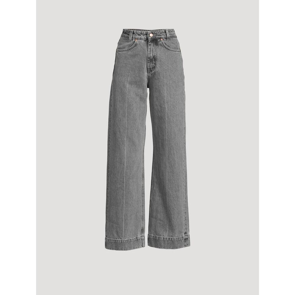 BITE Studios Wide Leg High-Rise Jeans - 24, Gray